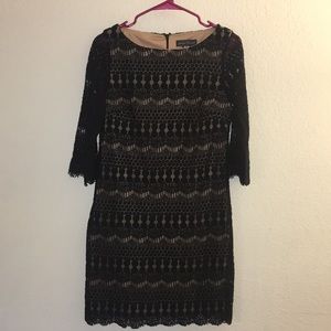 Flattering and Comfy Lace Knit Dress